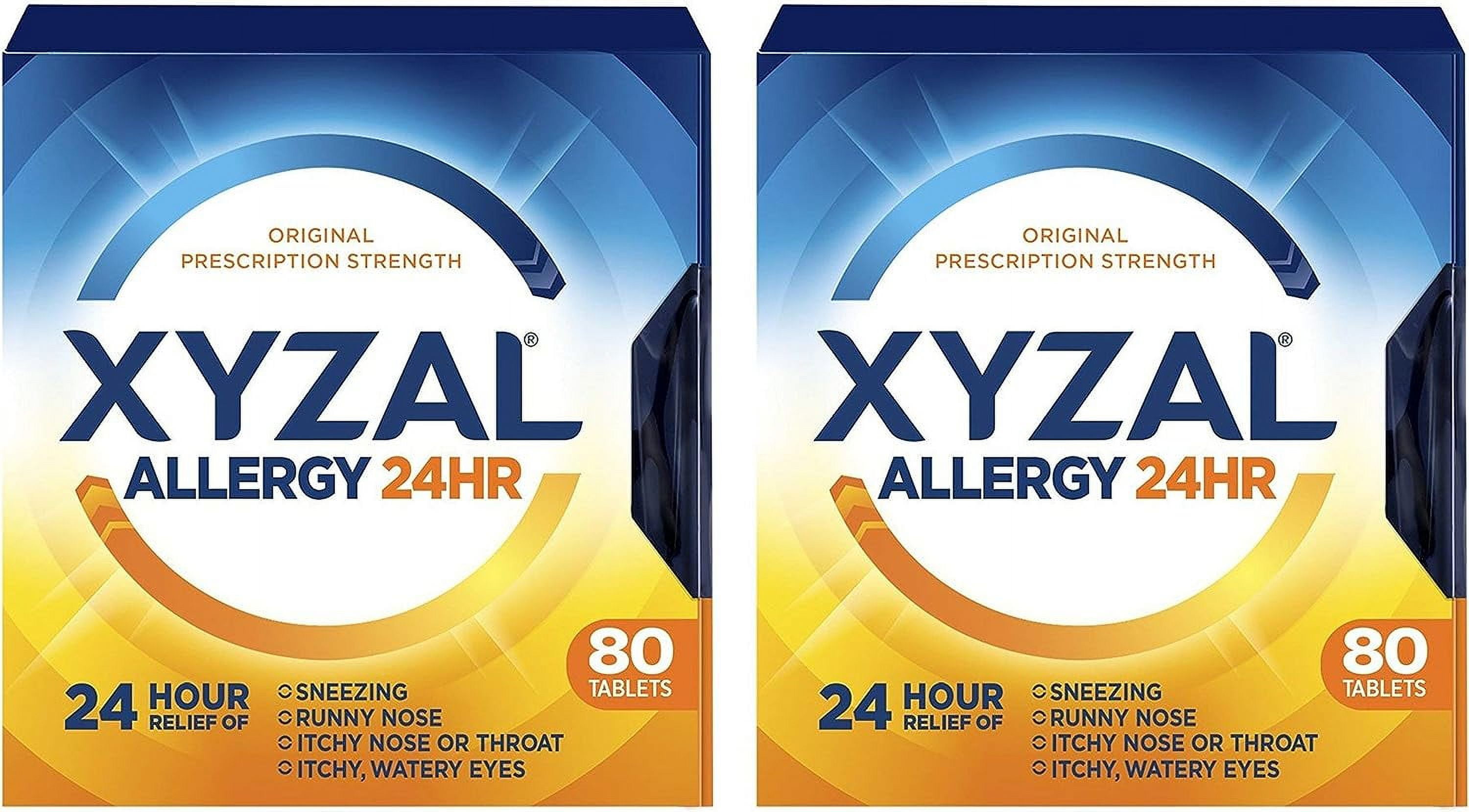 Xyzal Allergy Tablet, 80 Count, 2 Pack