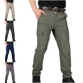 thumbnail image 1 of Xzbqbs Hiking Pants for Men Casual Cargo Pants Mens Tactical Travel Quick Dry Work Pants for Men Water Resistant Fishing Pants, 1 of 4