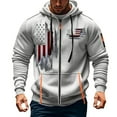 thumbnail image 1 of Xzbqbs Hoodies for Men Full Zip Tactical Hoodie Pullover Fall Winter Fashion Workwear Hooded Sweatshirt with Pockets Big and Tall, 1 of 3