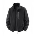 thumbnail image 1 of Xzbqbs Jackets for Men Full Zip Fleece Lined Warm Work Coat Fashion Windbreaker Lightweight Collared Jacket with Zipper Pocket, 1 of 4
