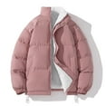 thumbnail image 1 of Xzbqbs Jackets for Men Zip Up Fleece Lined Warm Quilted Jacket Fashion Insulated Winter Casual Puffer Coats Solid Warm Down Jacket, 1 of 2