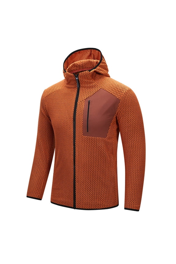 Jackets for Men Zip Up Lightweight Track Coat Casual Breathable Hooded Jacket Training Gym Workout Jacket Big and Tall