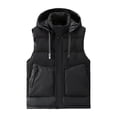 thumbnail image 1 of Xzbqbs Jackets for Men Zip Up Thermal Puffer Jacket Winter Warm Thickened Drawstring Quilted Jacket Ski Outwear Down Jackets, 1 of 8