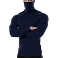 thumbnail image 1 of Xzbqbs Long Sleeve Shirts for Men Casual Turtleneck Muscle Fit Shirts Lightweight Winter Sports Running Base Layer Shirts Pullover, 1 of 7