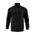 thumbnail image 1 of Xzbqbs Long Sleeve Shirts for Men Quarter Up Knitted Jacquard Pullover Tops Casual Fashion Lightweight Stand Collar Pocket Shirts, 1 of 7