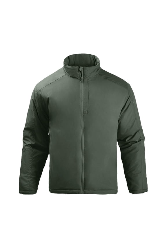 Men Tactical Jacket Puffer Full Zip Fashion Winter Workwear Coat Warm Thickened Windbreaker Cotton Down Work Jackets