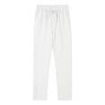 thumbnail image 1 of Xzbqbs Men's Casual Pants Loose Fit Elastic Waist Drawstring Straight-Leg Pants Lightweight Solid Color Summer Yoga Beach Pants, 1 of 7