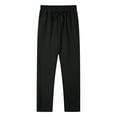 thumbnail image 1 of Xzbqbs Men's Casual Pants Loose Fit Elastic Waist Drawstring Straight-Leg Pants Lightweight Solid Color Summer Yoga Beach Pants, 1 of 7