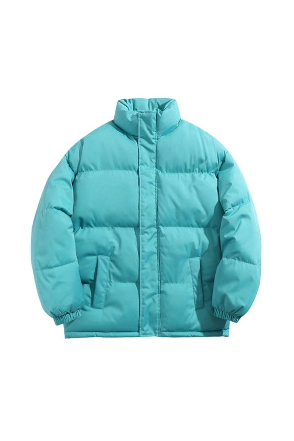 Men’s Down Jacket Zip Up Warm Puffer Jacket Winter Coats Water Resistant Windproof Insulated Jacket Thermal Jackets for Men