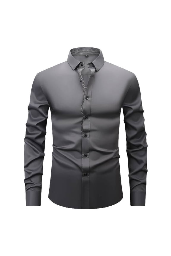 Men's Dress Shirts Casual Long Sleeve Button Down Business Shirts Lightweight Fashion Classic Fit Shirts Golf Shirts