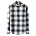 thumbnail image 1 of Xzbqbs Men's Flannel Shirts Casual Button Down Plaid Shirt Long Sleeve Shacket Fashion Lightweight Shirts for Men with Pocket, 1 of 4