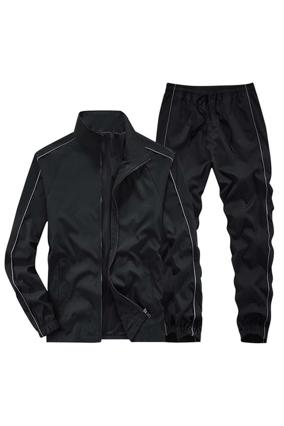 Men's Track Suits Casual Athletic Tracksuit Long Sleeve Sweatsuit Set Full Zip Running Jacket and Pants 2 Piece Outfits