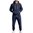 thumbnail image 1 of Xzbqbs Men's Tracksuit Set 2 Piece Tactical Sets Quarter Zip Hoodies Pullover and Slim Cuffed Joggers Athletic Workwear Running Sets, 1 of 8