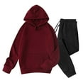 thumbnail image 1 of Xzbqbs Men's Tracksuits 2 Piece Fleece Casual Long Sleeve Sweatsuits Athletic Hoodie and Sweatpants Set Sports Jogging Sweatsuit, 1 of 6