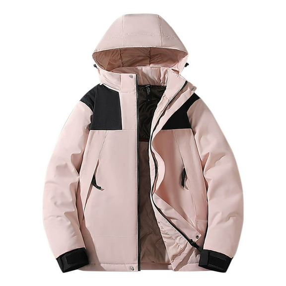 Xzbqbs Men's Winter Skiing Jackets Water Resistant Warm Coats Insulated Thermal Snowboard Jacket Casual Parka Raincoat with Hood