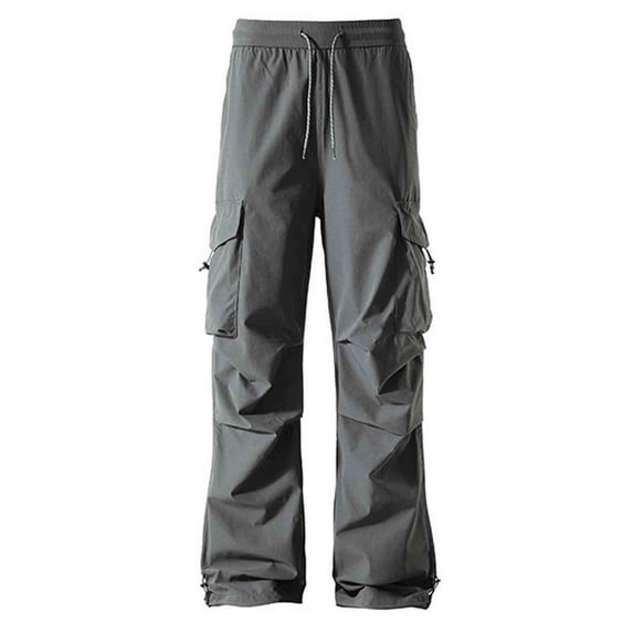 Xzbqbs Mens Baggy Pants Casual Fashion Loose Fit Sun Protection Work Pants Straight Lightweight Pants for Hiking Fishing Travel