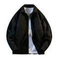 thumbnail image 1 of Xzbqbs Mens Button Down Polo Jackets Casual Loose Fit Lightweight Lapel Coat Vintage Solid Color Oversized Collared Jackets for Men, 1 of 9