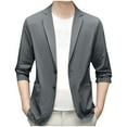 thumbnail image 1 of Xzbqbs Mens Casual Blazer Classic Fit Suit Jackets Solid Lightweight Sport Coat Fashion Dress Business Blazer Jacket for Men, 1 of 4
