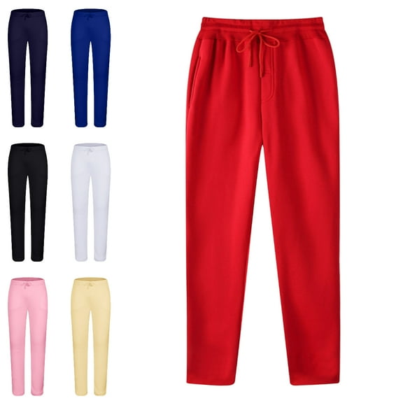 Xzbqbs Mens Casual Sweatpants Elastic Waist Drawstring Tapered Pants Hiking Joggers Athletic Trousers Straight Sweatpants for Men