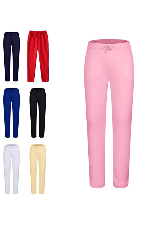 Mens Casual Sweatpants Elastic Waist Drawstring Tapered Pants Hiking Joggers Athletic Trousers Straight Sweatpants for Men