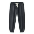 thumbnail image 1 of Xzbqbs Mens Casual Sweatpants Lightweight Tapered Joggers Elastic Waist Drawstring Pants Workout Jogger Summer Cuffed Sweat Pants, 1 of 5