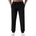 thumbnail image 1 of Xzbqbs Mens Casual Sweatpants Quick Dry Breathable Tapered Pants Drawstring Elastic Waist Track Pants Stretch Joggers Cuffed Pants, 1 of 5