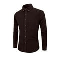 thumbnail image 1 of Xzbqbs Mens Corduroy Polo Shirts Long Sleeve Casual Button Down Business Shirt Lightweight Fashion Classic Fit Shirts Golf Shirts, 1 of 4