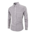 thumbnail image 1 of Xzbqbs Mens Corduroy Polo Shirts Long Sleeve Casual Button Down Business Shirt Lightweight Fashion Classic Fit Shirts Golf Shirts, 1 of 3
