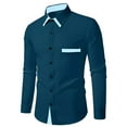 thumbnail image 1 of Xzbqbs Mens Dress Shirts Long Sleeve Casual Button Down Business Polo Shirt Lightweight Fashion Classic Fit Shirts Golf Shirts, 1 of 5