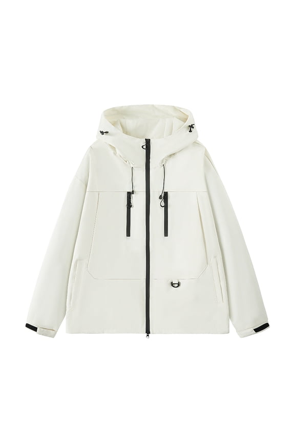 Mens Lightweight Waterproof Hooded Rain Jacket Outdoor Windbreaker Raincoat Lightweight Softshell Hiking Fishing Jacket