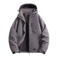 thumbnail image 1 of Xzbqbs Mens Lightweight Windbreaker Rain Jacket Waterproof Winter Work Coat Water Resistant Warm Coats Insulated Thermal Jacket, 1 of 7