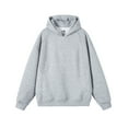 thumbnail image 1 of Xzbqbs Mens Oversized Hoodies Casual Long Sleeve Fall Hoodie Pullover Fashion Lightweight Solid Color Quilted Sweatshirts for Men, 1 of 9