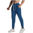 thumbnail image 1 of Xzbqbs Mens Sweatpants Tapered Stretch Lightweight Jogger Track Pants Drawstring Elastic Waist Travel Pants for Men Joggers Gym, 1 of 7