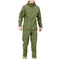 thumbnail image 1 of Xzbqbs Mens Tactical Suits 2 Piece Outdoor Training Hiking Workwear Suits for Men Full Zip Hoodie Jacket and Jogger Cargo Pants, 1 of 7