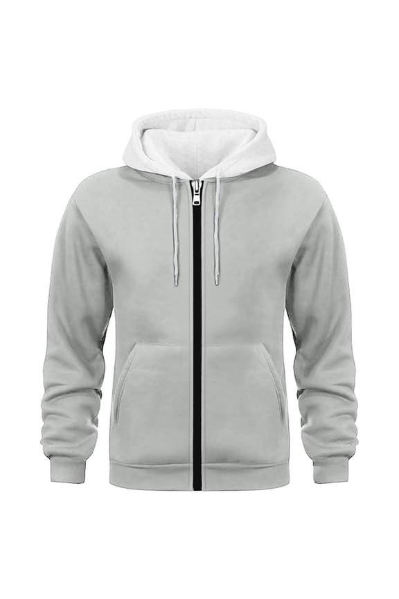 Mens Track Jacket Casual Full Zip Drawstring Sport Coat Fashion Lightweight Slim Workout Running Sweat Jacket With Pockets