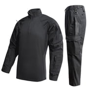 Xzbqbs Mens Track Suits 2 Piece Tactical Workwear Set Quarter Zip Pullover Sweatsuit & Cargo Pants Training Outdoor Tracksuit
