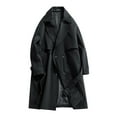 thumbnail image 1 of Xzbqbs Mens Trench Coat Single Breasted Casual Slim Fit Overcoat Windbreaker Lapel Lightweight Long Jacket Fashion Coat with Belt, 1 of 8