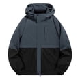 thumbnail image 1 of Xzbqbs Mens Winter Skiing Jacket 3 in 25 Waterproof Warm Fleece Lined Coat Hooded Windproof Winter Outdoor Hiking Jacket for Men, 1 of 7
