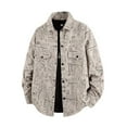thumbnail image 1 of Xzbqbs Mens Workwear Jacket Button Down Y2k Graffiti Streetwear Shacket Fashion Casual Oversized Lightweight Collared Shirt Jackets, 1 of 6