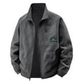 thumbnail image 1 of Xzbqbs Mens Workwear Jackets Full Zip Reversible Lightweight Outdoor Fleece Jacket Casual Windbreaker Jacket with Multi Pockets, 1 of 7