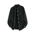 thumbnail image 1 of Xzbqbs Polo Shirts for Men Button Down Long Sleeve Loose Fit Shirts Shacket Casual Fashion Lightweight Y2k Hip Hop Streetwear Shirts, 1 of 5