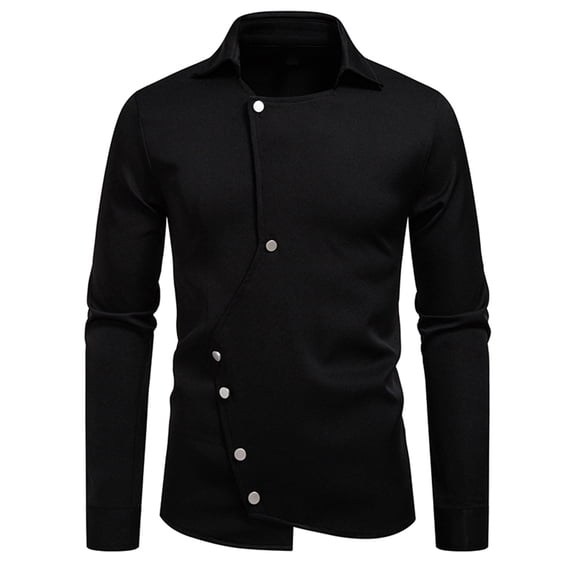 Xzbqbs Polo Shirts for Men Long Sleeve Button Down Wrinkle Free Shirt Casual Untucked Stretch Dress Shirts Lightweight Shirts