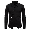 thumbnail image 1 of Xzbqbs Polo Shirts for Men Long Sleeve Button Down Wrinkle Free Shirt Casual Untucked Stretch Dress Shirts Lightweight Shirts, 1 of 8