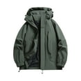thumbnail image 1 of Xzbqbs Rain Coats for Men Waterproof Lightweight Softshell Hooded Raincoat Fashion Windbreaker Outdoor Travel Hiking Jackets, 1 of 6