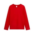 thumbnail image 1 of Xzbqbs Shirts for Men Casual Long Sleeve Slim Fit Sweatshirts Crew Neck Lightweight Solid Pullover Classic Sport Workout Shirts, 1 of 2