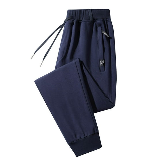 Xzbqbs Sweatpants for Men Quick Dry Joggers Pants Drawstring Elastic Waist Pants Stretch Workout Gym Cuffed Pants with Zip Pocket