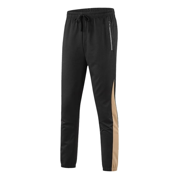 Xzbqbs Sweatpants for Men Slim Fit Stretch Lightweight Jogger Track Pants Straight Elastic Waist Drawstring Workout Cuffed Pants