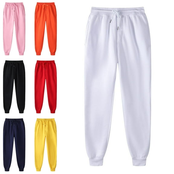 Xzbqbs Sweatpants for Men Tapered Joggers Pants Fleece Elastic Waist Drawstring Slim Fit Workout Running Gym Sweatpants with Pockets