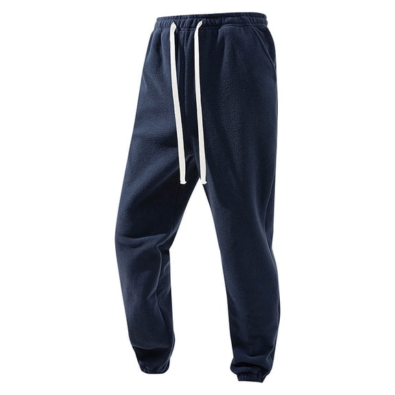 Xzbqbs Sweatpants for Men Tapered Joggers Pants Fleece Elastic Waist Drawstring Track Pants Casual Workout Running Gym Sweatpants
