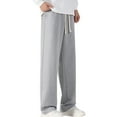 thumbnail image 1 of Xzbqbs Sweatpants for Men Wide Leg Straight Baggy Pants Casual Fashion Loose Track Pants Elastic Waist Drawstring Jogger Sweatpants, 1 of 8